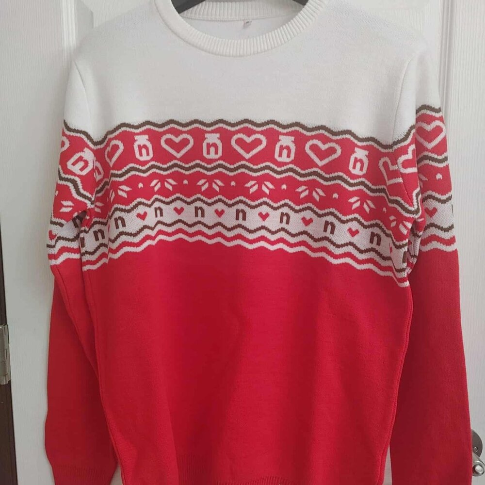 Nutella Holiday Sweater Size XL Limited Edition 2024 Christmas NEW - WITH TIN!